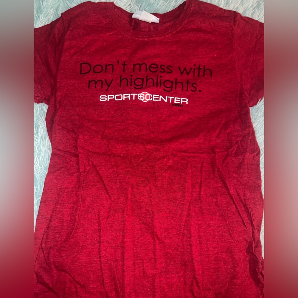 Don’t mess with my highlights Disney espn T-shirt red